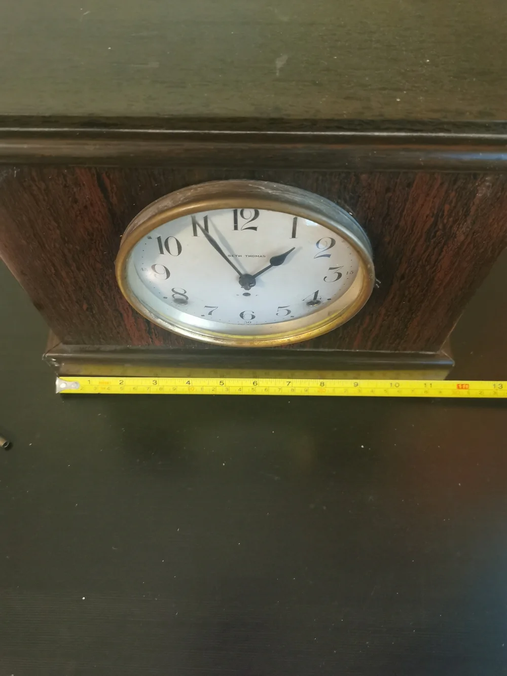 Antique Seth Thomas Shelf Mantle Clock W/Key Working